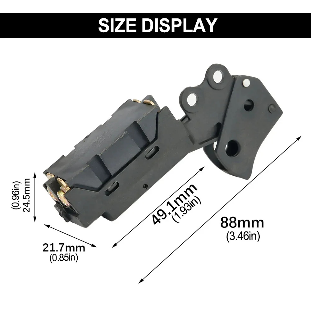 

1pc Trigger Switch For 255 Cut Off Machine Non-Lock SPST Black Adaptor Button Saw Replacement High Quality Power Tool Parts