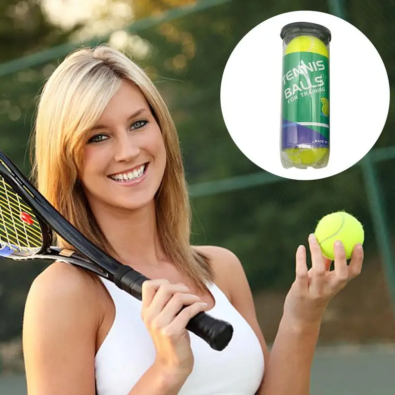 Tennis Practice Balls 3 PCS Training Ball Tennis Balls Official Size Equipment Pressurized For Training