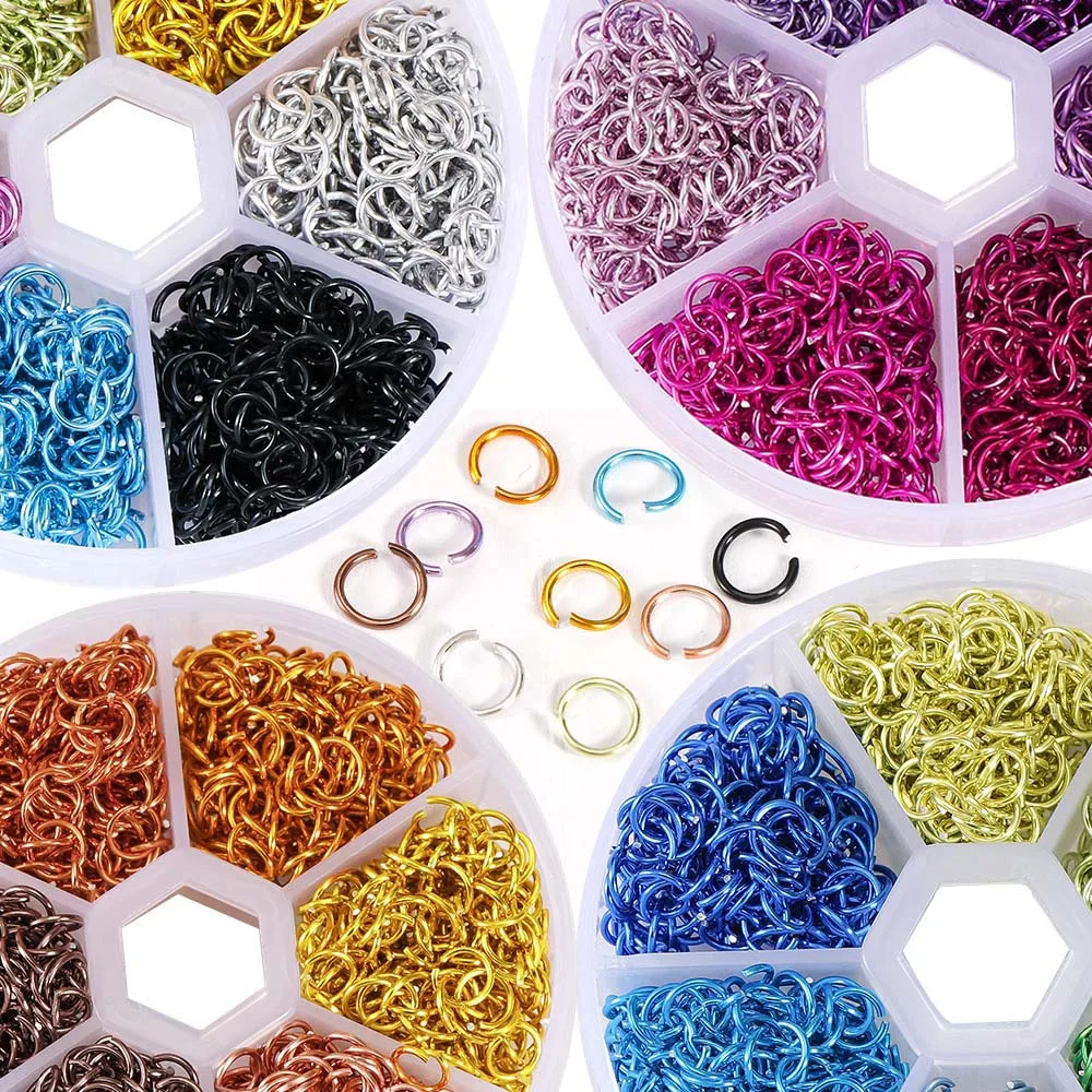 1 Box Colorful Metal Rivet Nail Decoration 6mm Piercing Rings Nail Drill  Tool Punk Design DIY Piercing Dangle Nail Charms UK7&UT - AliExpress