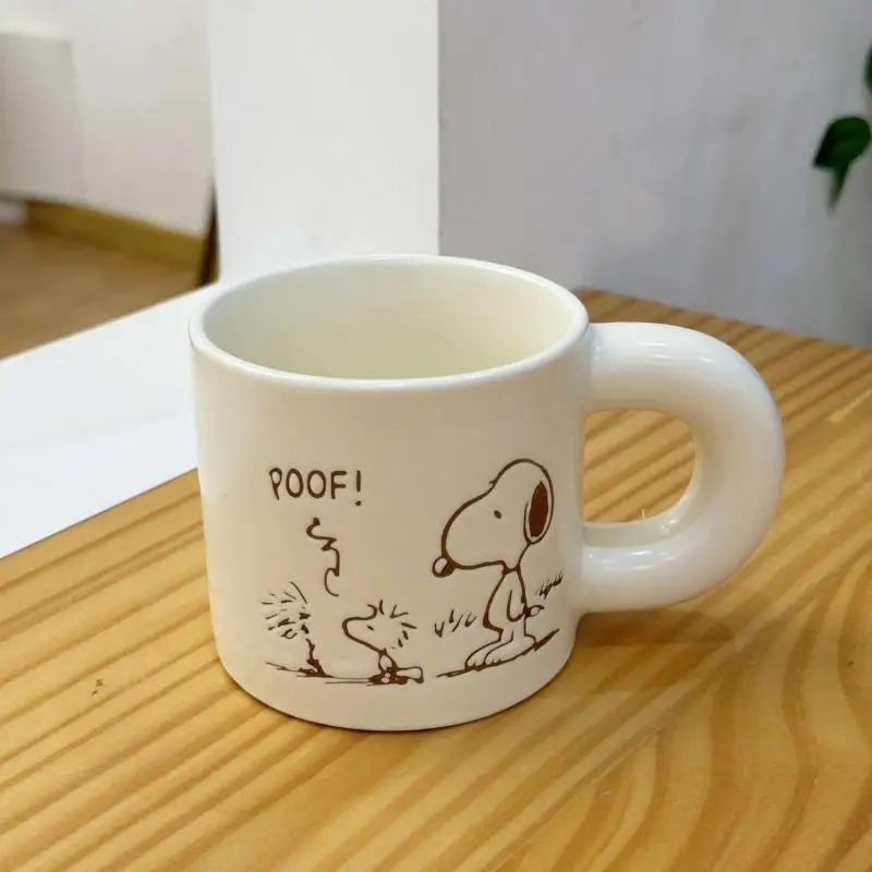 thumbnail image 1 of Taza de cerámica con forma de Snoopy y Charlie Brown, taza de agua, taza de café, estilo pareja, regalo de cumpleaños para novia, 1 of 4