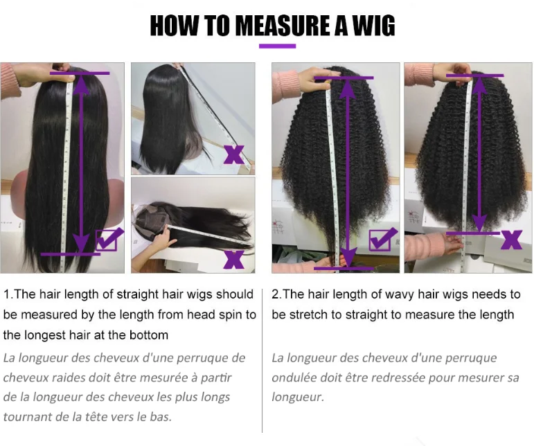 Fräulein Rola Brasilianische 13x5x1 Yaki Spitze Schließung Menschliches Haar Perücken Pre Gezupft Verworrene Gerade Natürliche Farbe haar Perücke Remy 200% D – Detail 8