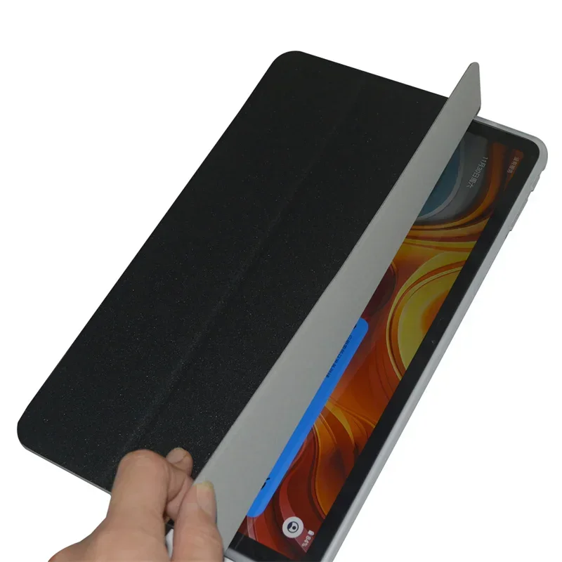 Tri-Folding Stand Cover with Shockproof TPU Back and Airbag Protection