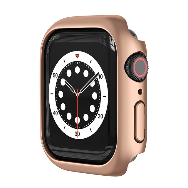 For Apple Watch Case 6 se 5 4 3 44mm 40mm 42mm 38mm Accessories PC Screen Protector bumper iWatch series 7 41mm 45mm Case