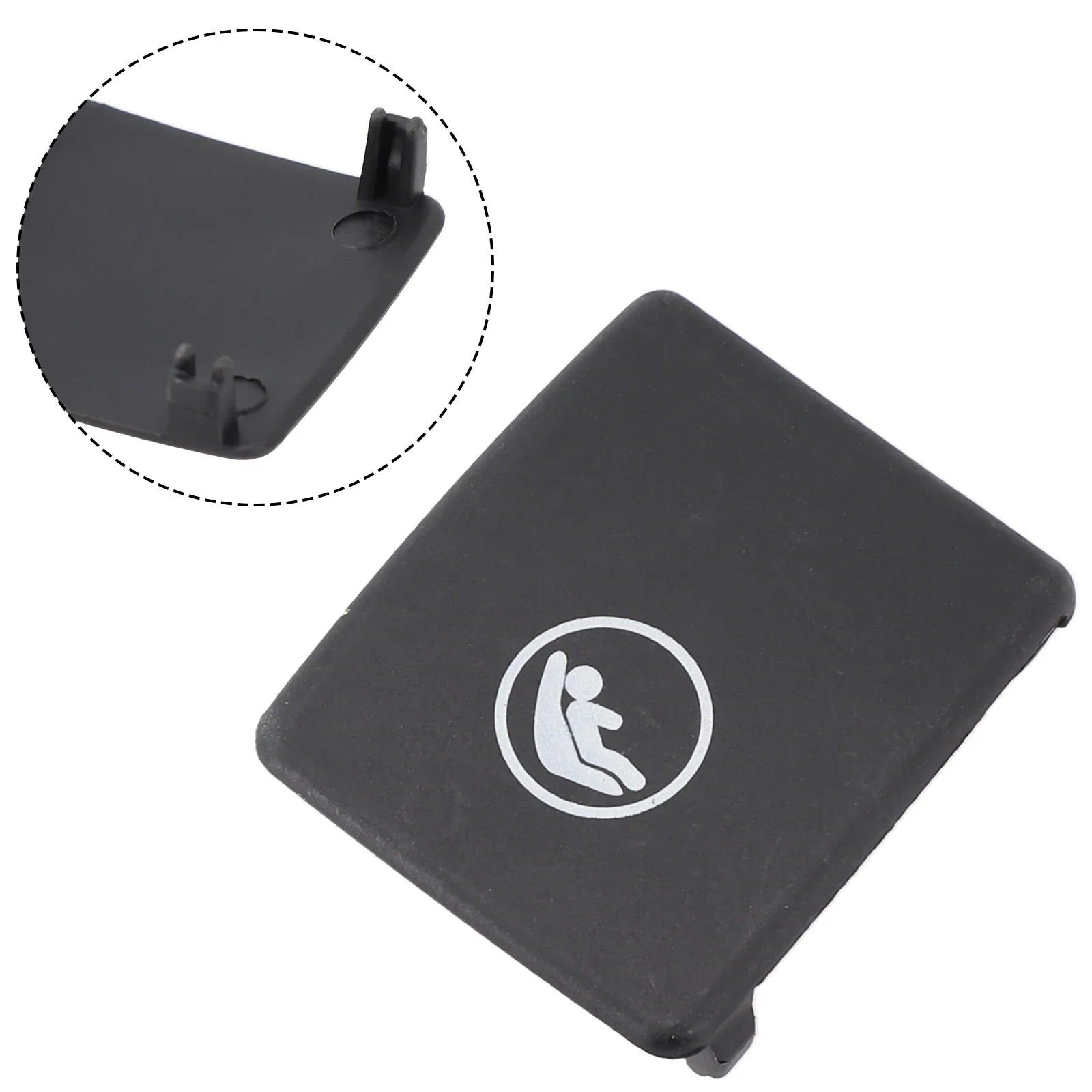 Vehicle Rear Child Seat Isofix Mount Cover Black Plastic Cap For Volvo S90 V90 S60 XC40 XC60 31685074 31685072 Auto Fastener