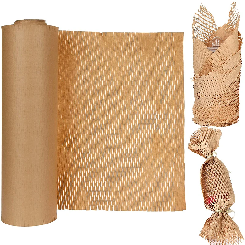 

Honeycomb Packing Paper 50cm*20m White Sustainable Packaging Wrapping Material Handmade Honeycomb Cushioning Packing Kraft Paper