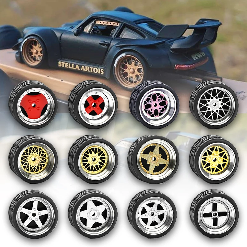 Juego De 4 Neumáticos RC, Tuercas De Aleación De Aluminio Para Axial