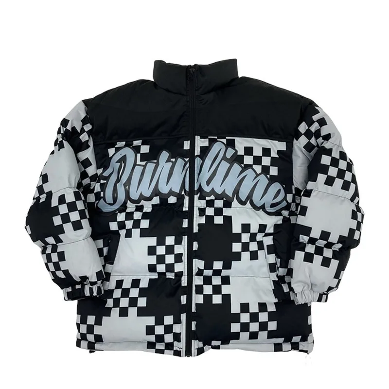 Men's Warm Parkas Streetwear Cotton Coats Male Jackets Paid Windproof Padded Coat Mens Clothing Dropshipping