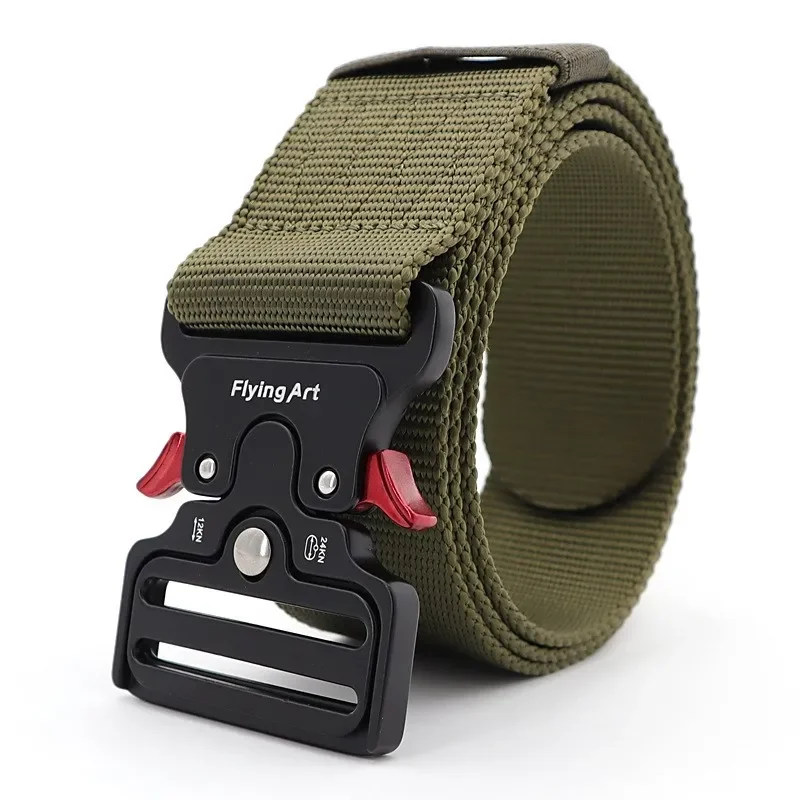 Belt Military Nylon Tactical 50MM Wide Outdoor Training Pants Accessories Waistband Unisex elastic belt 50MM