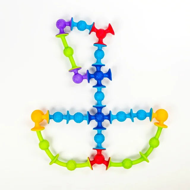 11pcs Set Suction Cup Toys Building Blocks Pop Sucker Darts Funny Toy Set Soft Silicone Set Gift For Kids Boys Girls 4