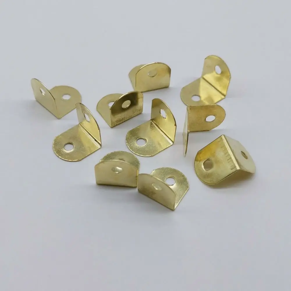Metal Stainless Angle Bracket Small Furniture Connecting Parts Mini Shape Picture Brackets L Shape Corner Joint Brace 100 Pcs