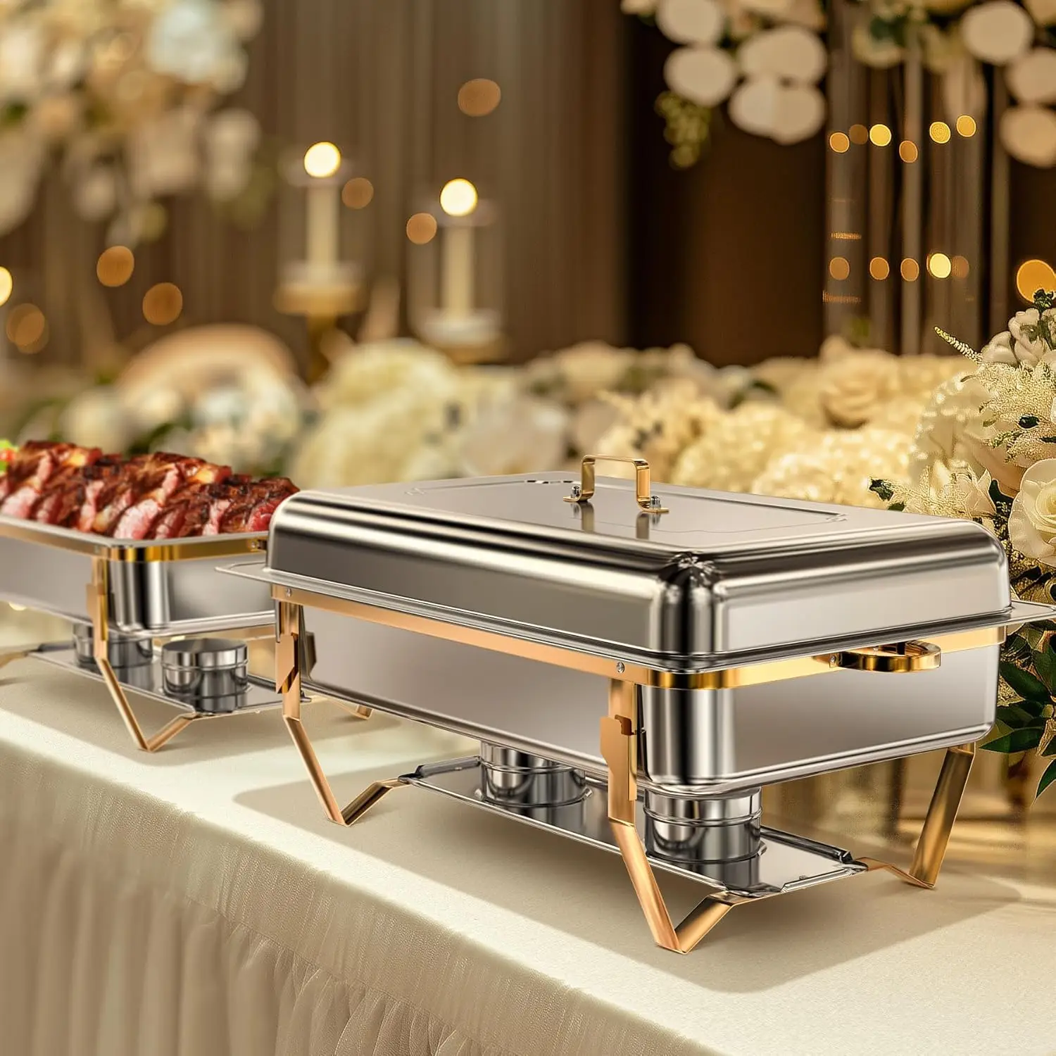 Stainless Steel Chafing Dishes for Buffet and Wedding