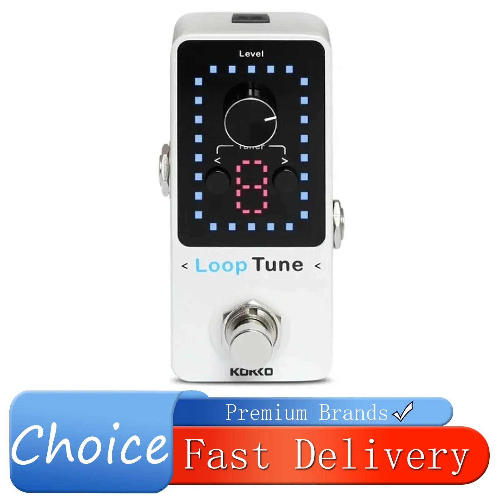 KOKKO Loop Tune Electric Guitarra Effect Pedal Floor Recording Looper Effect W/Built-in Tuner Option Pedal FLP-2T Guitar Parts
