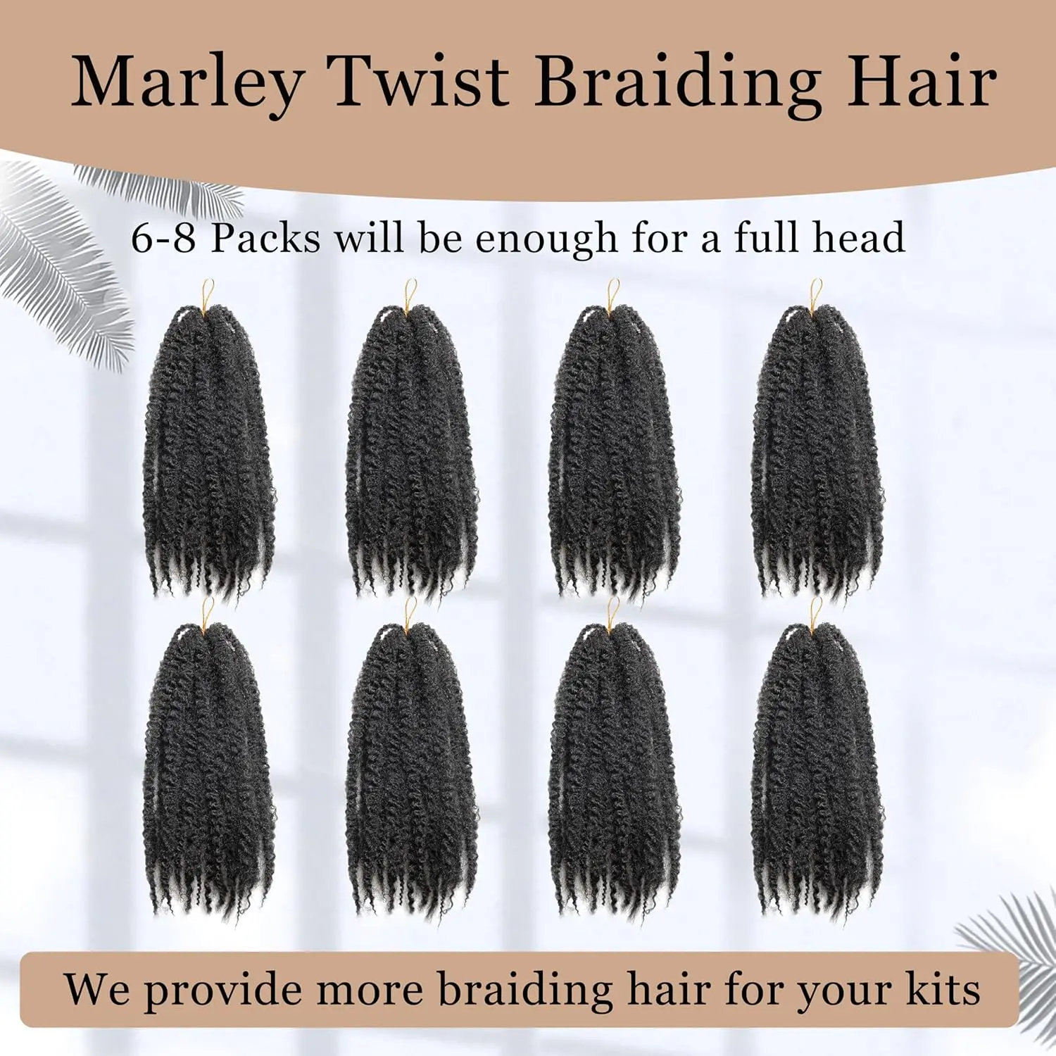 Marley Twist Braiding Hair 14inch Cuban Twist Hair Afro Kinky Curly Twist Crochet Hair Synthetic Hair Extensions 5