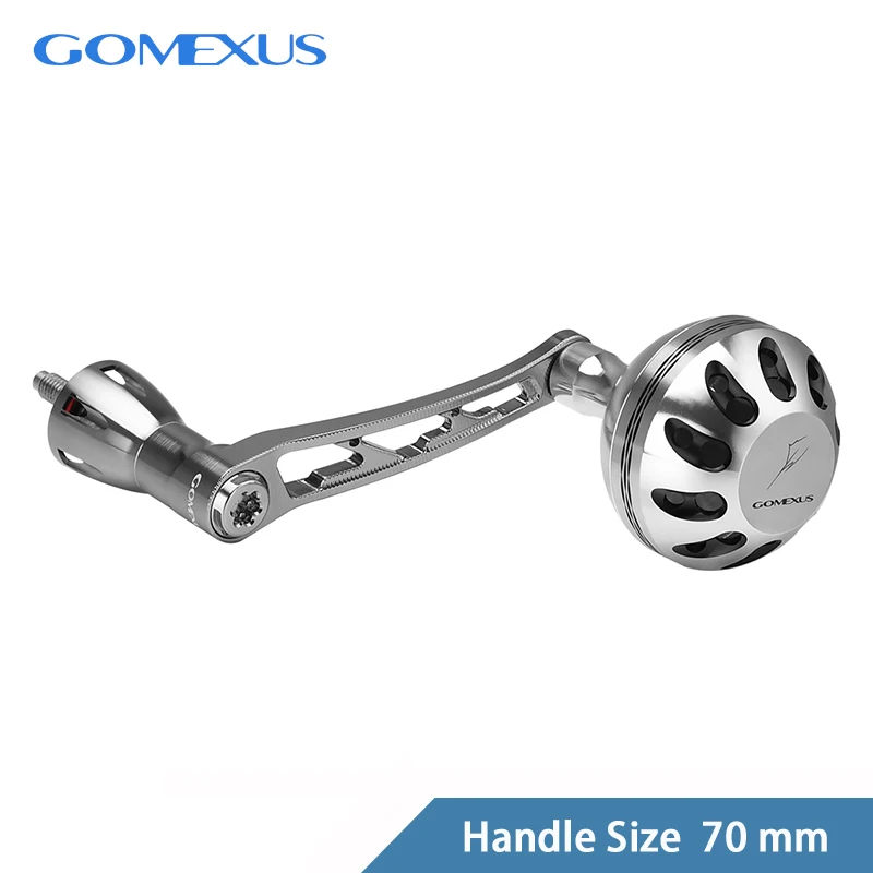 Gomexus Spinning Handle 70mm Shimano Daiwa Power Handle Jigging Reel Handle with Knob Fishing