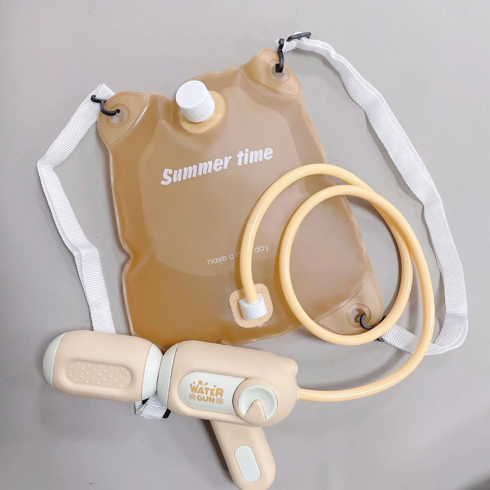 

Summer Water Gun Toys Children Backpack Water Pouch Water Gun Korean Soft Bag Pull-out Long-range Backpack for Kids Children
