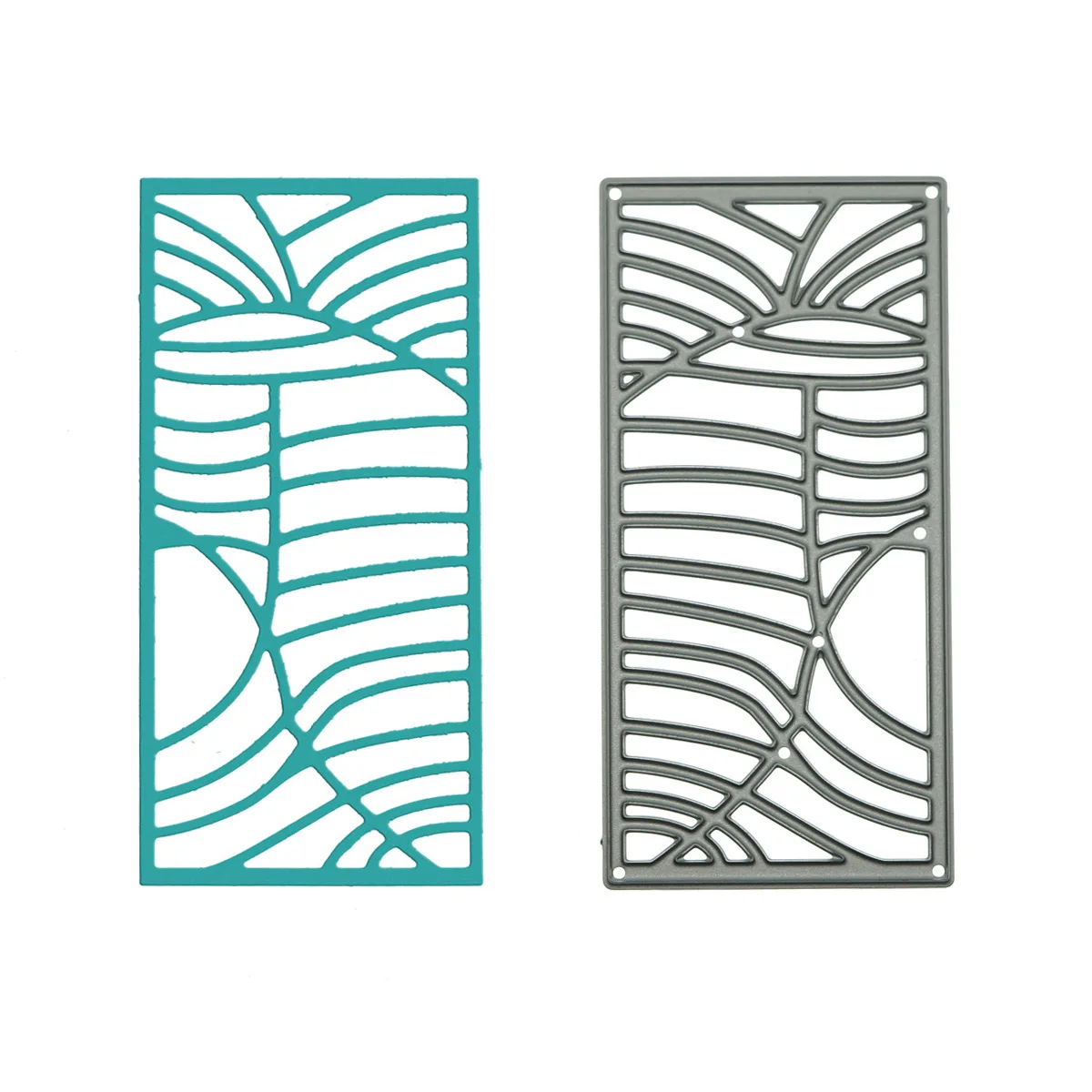 1pc Cadre Rectangulaire Découpé En Métal Matrices