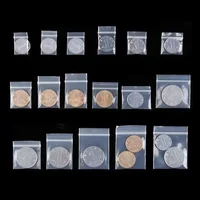 Clear Mini Zip Lock Grip Plastic Bags Resealable Thick PE Self Sealing Small Package for Food, Candy Nut Beans, Jewelry, 1000Pcs 1
