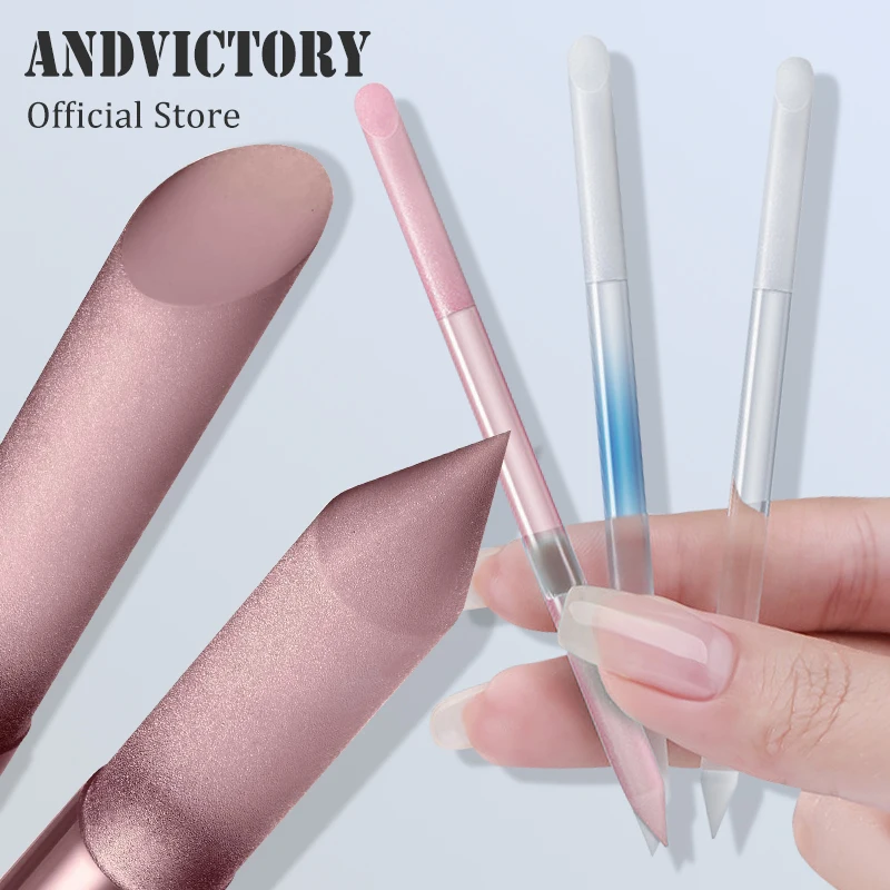 1Pcs  Glass Cuticle Pusher Cuticle Remover Tool Double Sided Cuticle Trimmer Manicure Stick Professional Manicure Tool 16 8cm nail art cuticle pusher reusable crystal stick double end for manicure pusher remover pedicure nails accessories tool