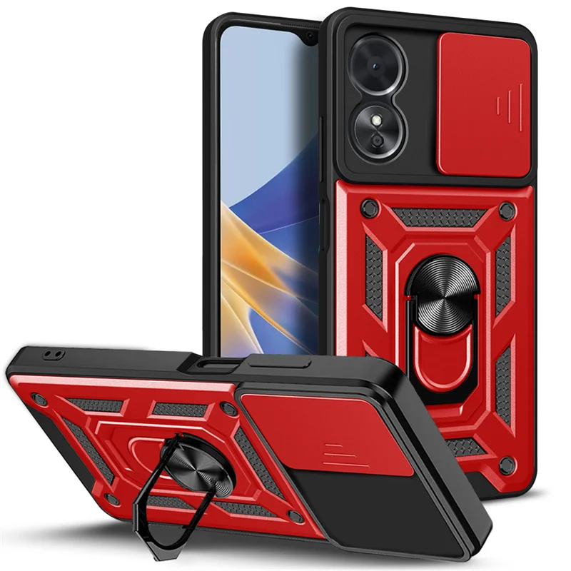 Shockproof Armor Magnetic Car Holder Ring Case - Enhanced Protection Back Cover