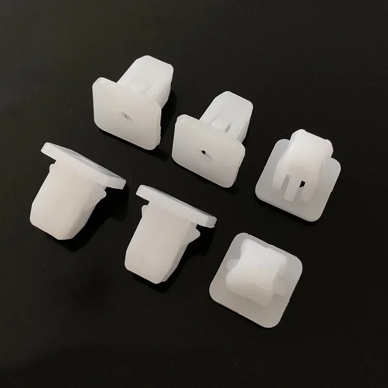 20/50/200pcs white square fasteners for car, rivet retainer clips for car bumpers, car door embellishment panel clip