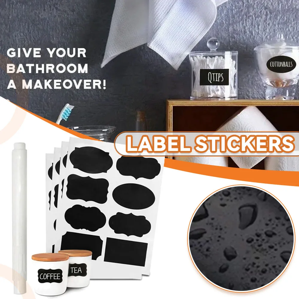 Kitchen Jars Stickers Adhesive Labels for Jars Spice Bottles Erasable for label stickers