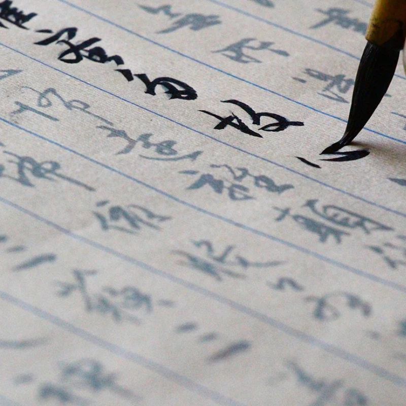 Cursive Script Regular Script Seal Script Copybook Long Roll Chinese Classic Calligraphy Brush Pen Copying Copybooks Xuan Paper
