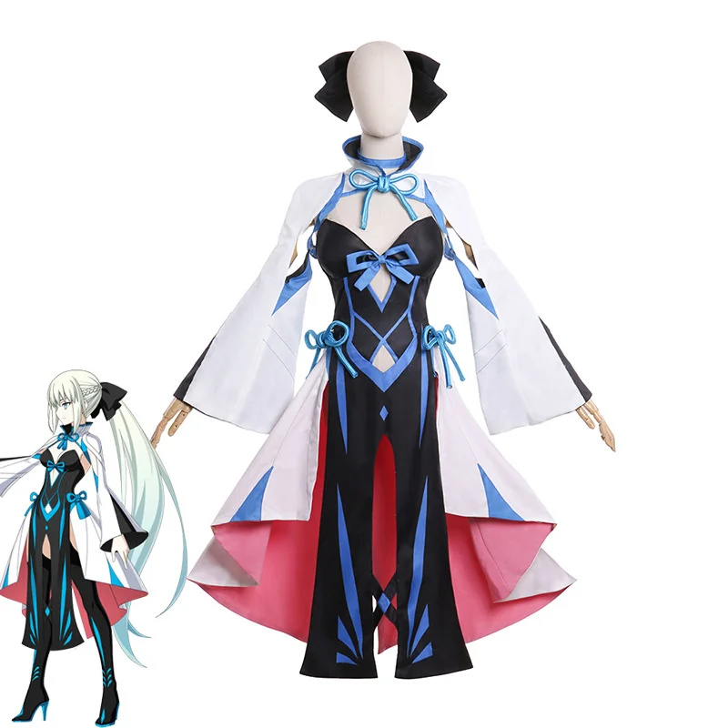

Fate Grand Order Cosplay Costume FGO Costume Initial Morgan Cosplay Costume Female Dress Halloween Cosplay Party Role Play Cos