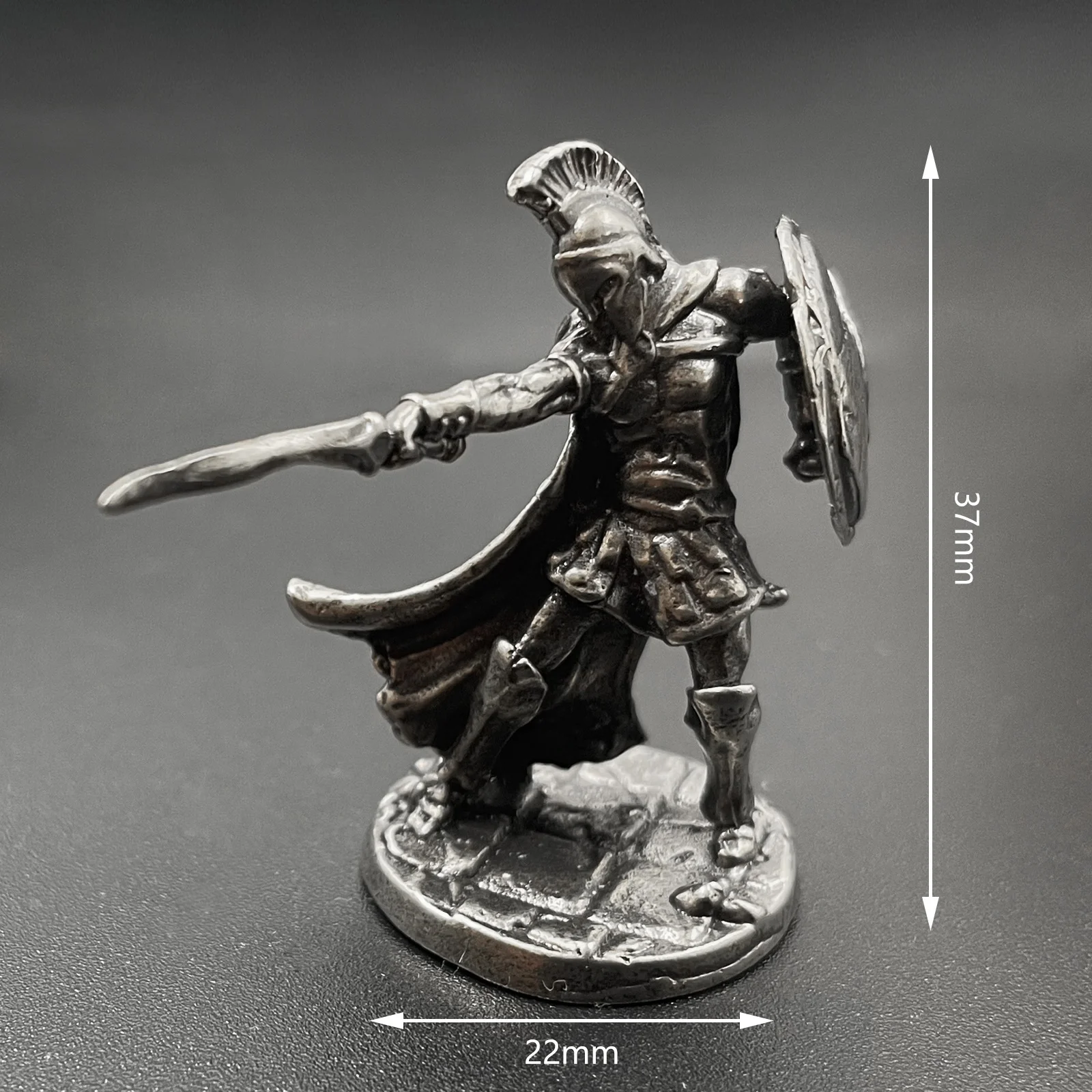 1pcs Ancient Spartan Rome Soliders Figurines Miniatures Vintage Metal Soldiers Model Statue Desktop Ornament Gift miniature eagle figurines