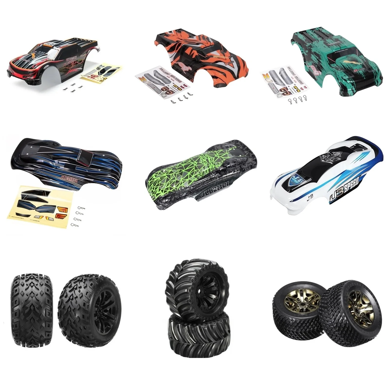 JLB レーシングチーター 11101 21101 J3 スピード RC カーボディシェル