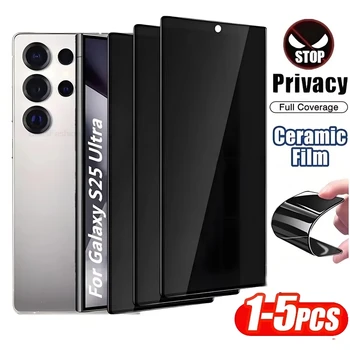 1-5 Pezzi Pellicola Opaca in Ceramica per Samsung S24 S25 Ultra S23 S22 S21 FE Plus A17 A07 A26 A36 A55 A56 5G Protezioni Schermo Privacy