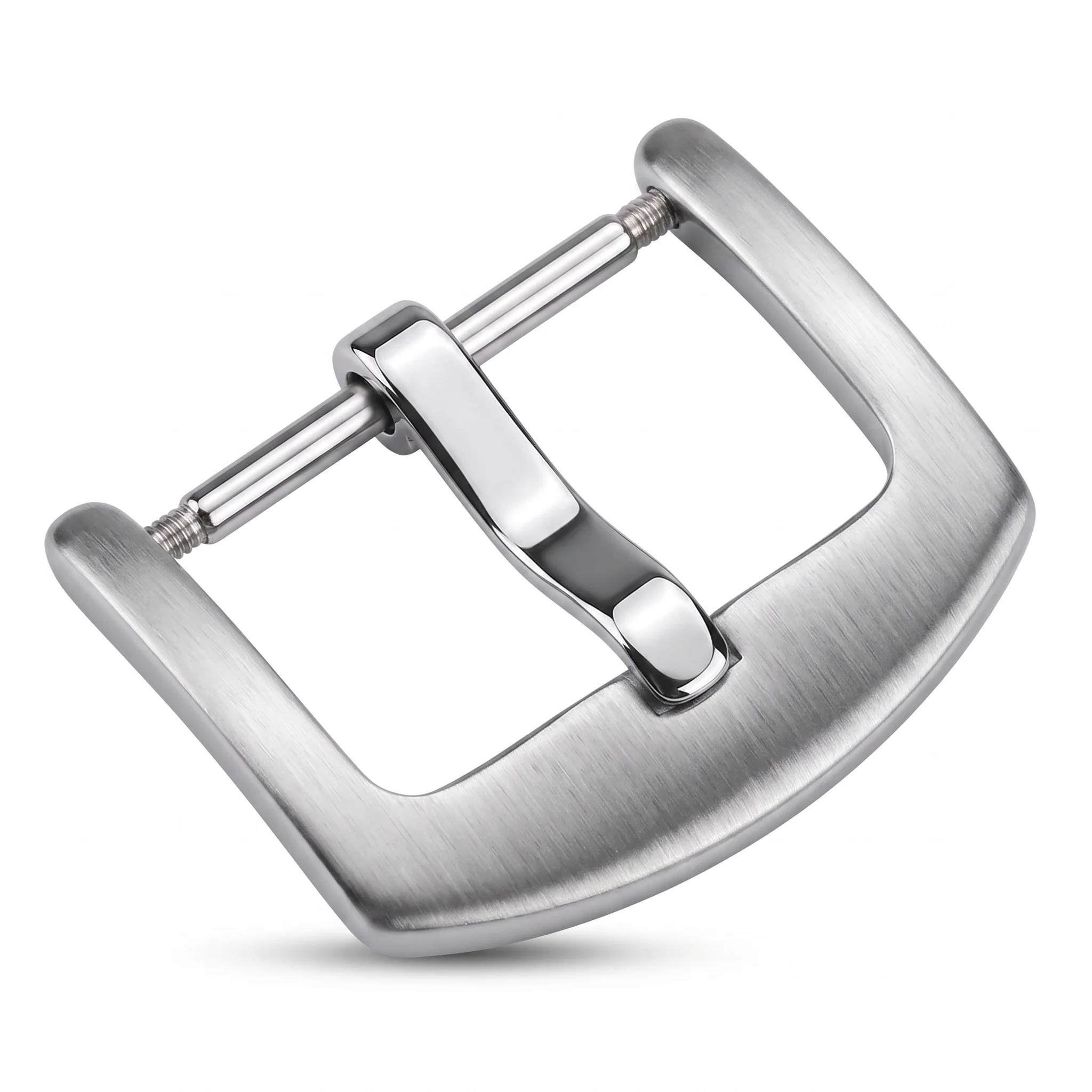 Men's Stainless Steel Watch Band Buckle - Silver, Black, Gold Options