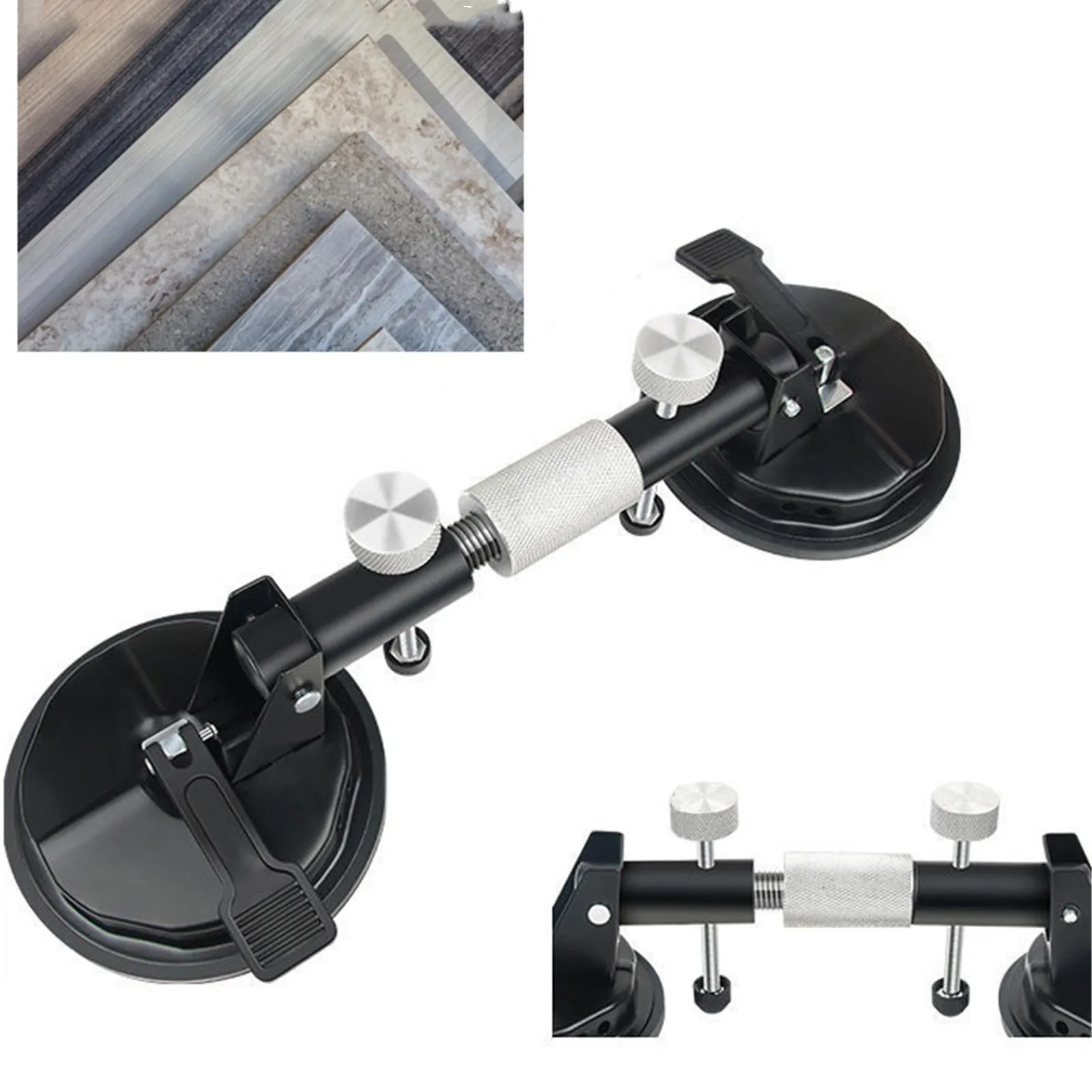 Adjustable Double Head Splicing Suction Cups Tile Glass Stone Lifter For Pulling And Aligning Flat Surfaces Building Tools vacuum suction cup,vacuum sucker