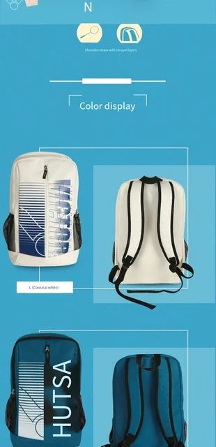 2023 Brand tennis bag for 1-2 rackets sport accessories men women badminton  bag backpack valise BA289CR