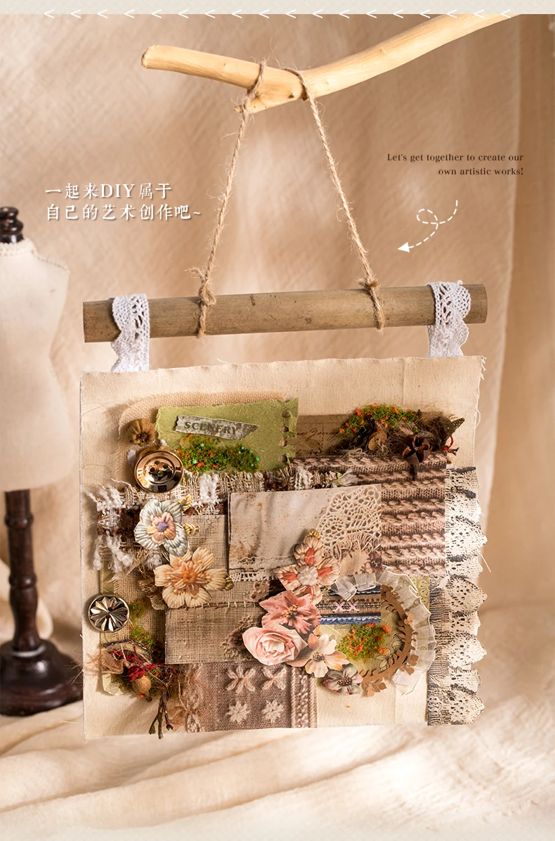 30 Blatt Vintage-Materialpapier Scrapbooking-Papier DIY Junk Journaling Collage Dekoration Hintergrund Bastelmaterial – Detail 9