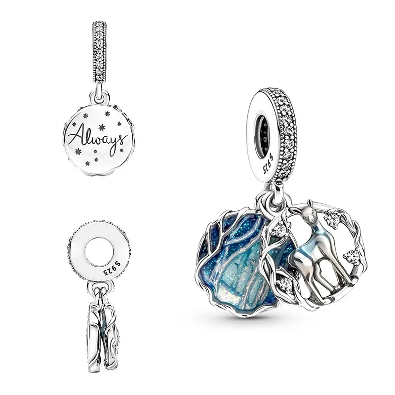 MINISO Charms Beads 925 Sterling Silver For 925 Original Harry 3mm Potter Bracelets Women Pendant DIY Jewelry Make Gifts 6