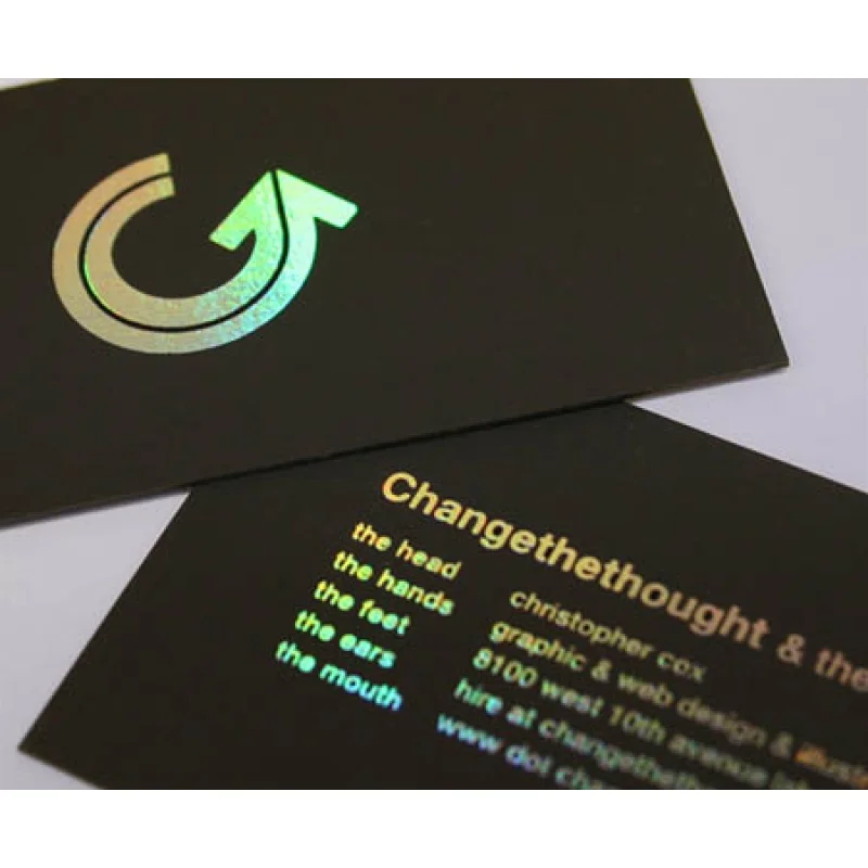 

Customized.product.Factory custom printing holographic hologram paper 3d business cards