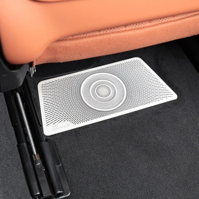 

For Mercedes Benz S Class W223 2022 Stainless Steel Seat Under Seat AC Heat Floor Air Conditioner Duct Vent Outlet Grille Cover