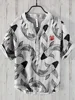 Spring and summer men's and women's shirts independent station casual fish pattern Hawaiian style printed shirts men's tops 6