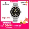 San Martin 40mm NH35 Automatic Men Diving Watch 20ATM Waterproof BB58 Sapphire Wristwatch BGW-X1 C3 Luminous Clock Reloj SN0008C 1