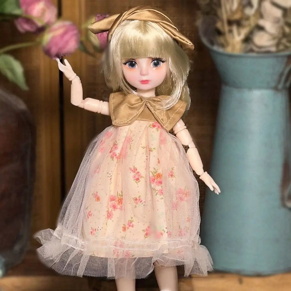 1 Set 1/6 SD 30cm Bjd Doll with Clothes Attractive Eyes Long Hair Princess Dress Up BJD Dolls Ball Jointed Elegant