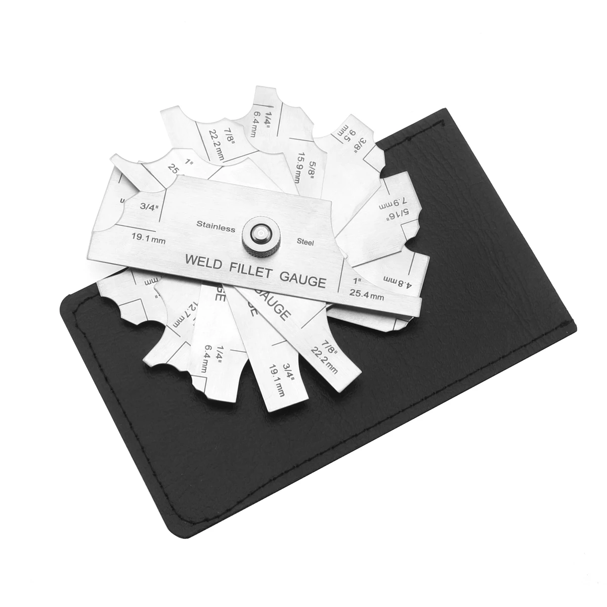 7 Pieces Fillet Welding Inspection Gauge Set Ruler - Image 2