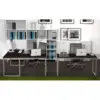 SHW Home Office 55-Inch Large Computer Desk, Espresso 5