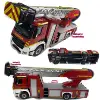New 1/14 4x2 RC Fire Truck Remote Control Fire Fighting Vehicles With Light Sound Painted Assembled Car Toy Model Gifts 1