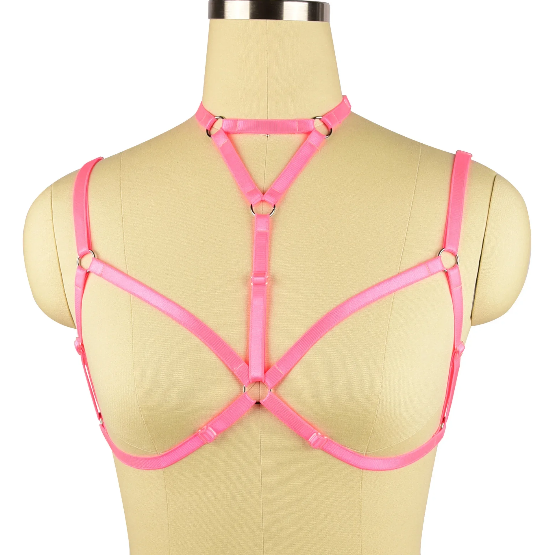 Adjustable Nightclub Queen Backless Bra Sexy Chest Exposure Underwear Bamboo like Clothing Comfortable Strap Bra Women