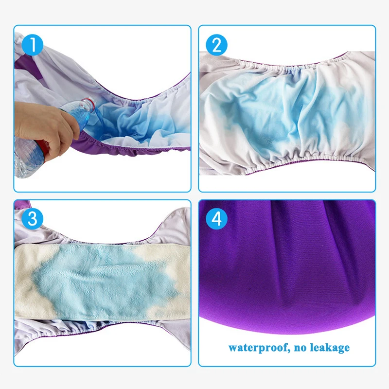 Size Adjustable Eldly Large Big Nappy For Men Women Disability Adult Cloth Diapers Waterproof Reusable Hygiene Incontinent Pants waterproof diapers cloth diapers