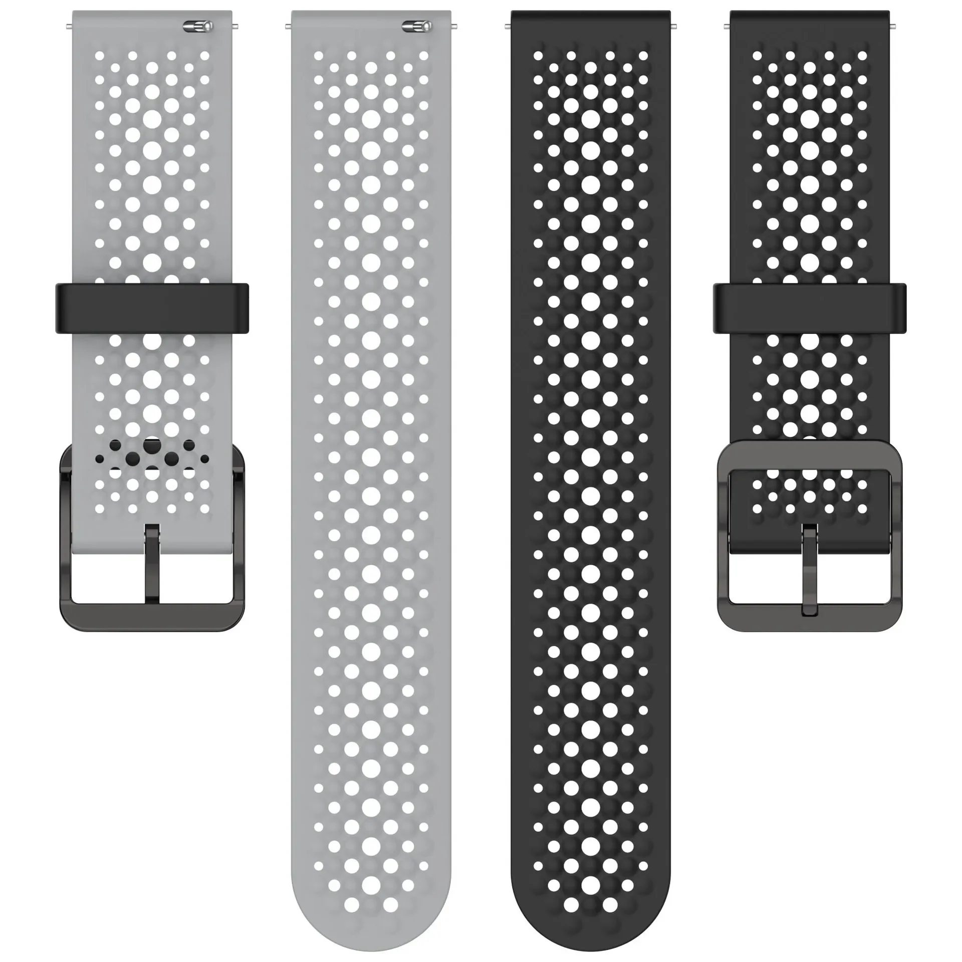 Liquid Silicone Smartwatch Strap - Versatile 20mm/22mm Wristband in Multiple Sizes