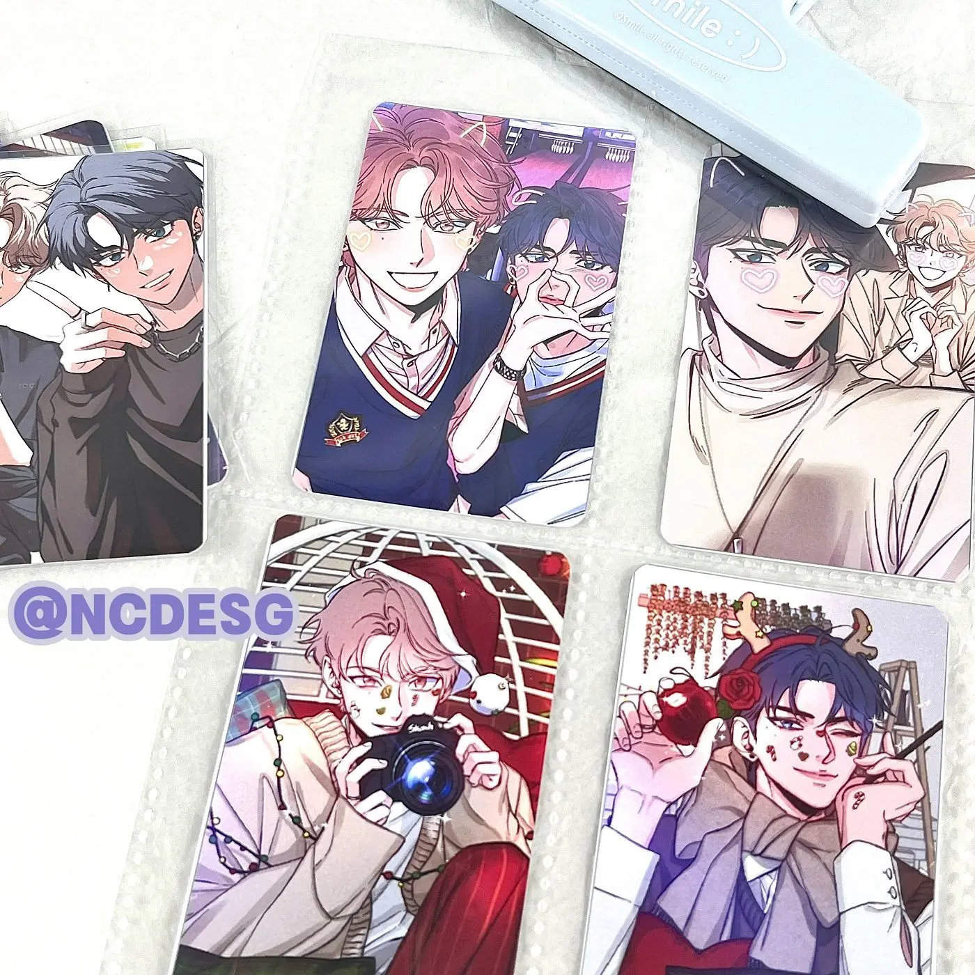 13pcs/Set Korean Double Male Comics Manhwa SKETCH 3Inch Polaroid Photo Small Card Yikyung Choi/Joobing Lee Free Shipping