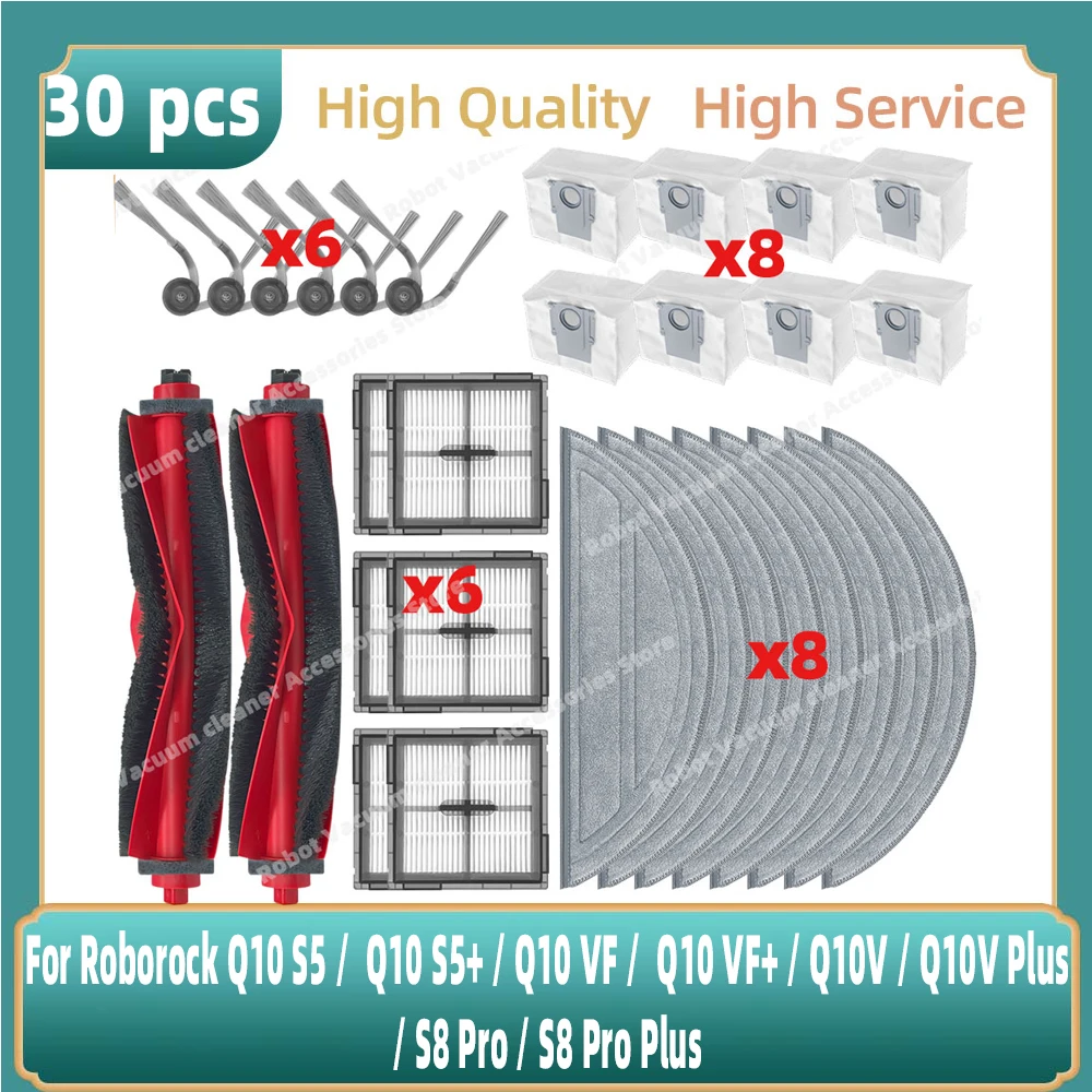 roborock Originele hoofdmop voor Q10 S5/Q10 S5 /S8 Pro/Q10V/Q10V/Q10 VF/ S8Pro /Q10V /Q10V /Q10 VF , 2 stuks roborock Originele hoofdmop voor Q10 S5/Q10 S5 /S8 Pro/Q10V/Q10V/Q10 VF/ S8Pro /Q10V /Q10V /Q10 VF , 2 stuks