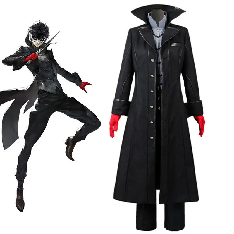 

Persona 5 Kurusu Akira Cosplay Costume Joker Uniform Halloween Carnival Women Men Role Play Outfit Custom Made