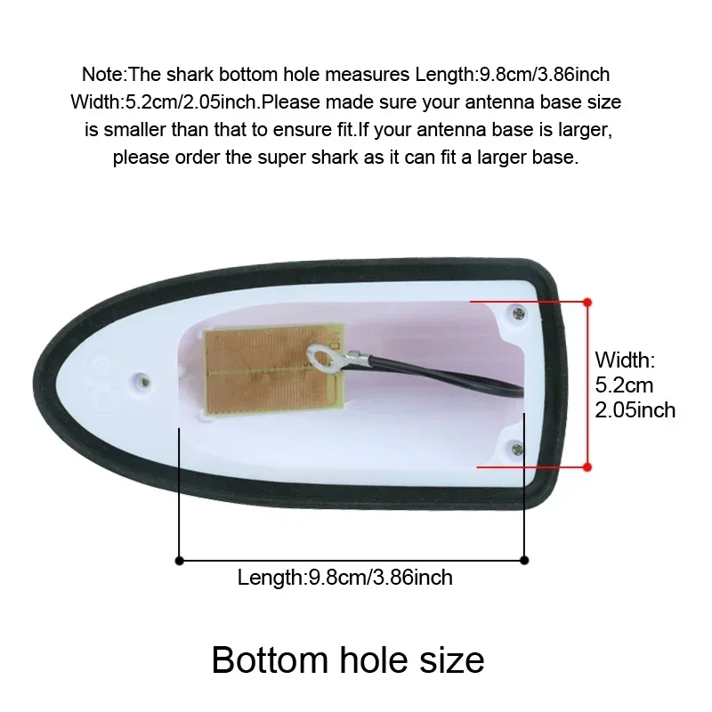 Universal Waterproof Car Shark Fin Antenna Auto Radio Signal Aerial for Fiat Bravo Panda Stilo Croma
